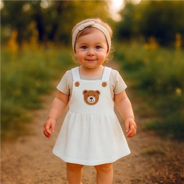 Nauji Baby Luxury drabužiai Laura balta, dydis 68 (4-6m), 68 (4-6m)