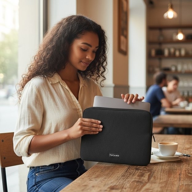 „Tucano Colore2“ – dėklas, skirtas „MacBook Air 13“ / „Pro 13“ / „Laptop 12“ (juodas) 9