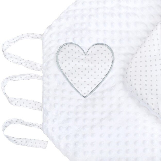 Prabangus Minky wrap New Baby baltas 75x75 cm