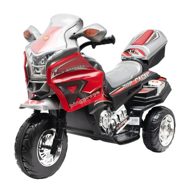 Baby Mix RACER elektrinis motociklas raudonos ir juodos spalvos