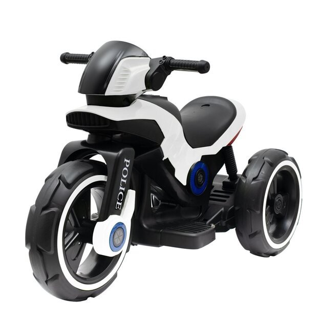 Baby Mix POLICE elektrinis motociklas baltas