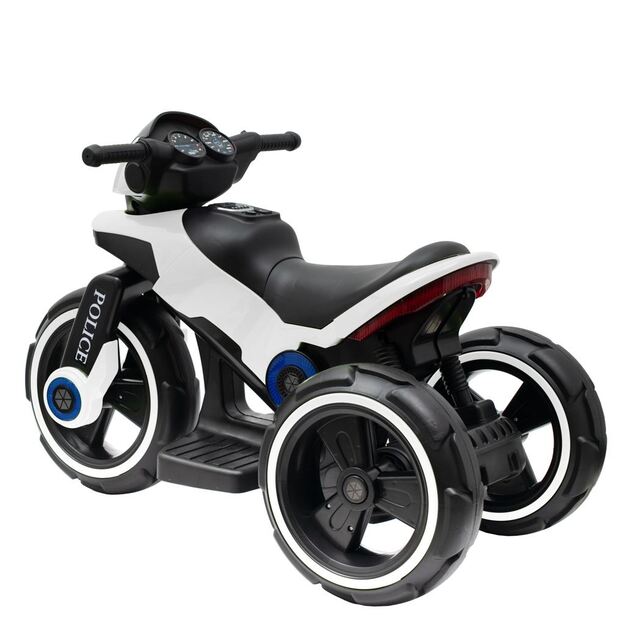 Baby Mix POLICE elektrinis motociklas baltas