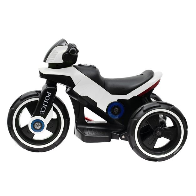 Baby Mix POLICE elektrinis motociklas baltas