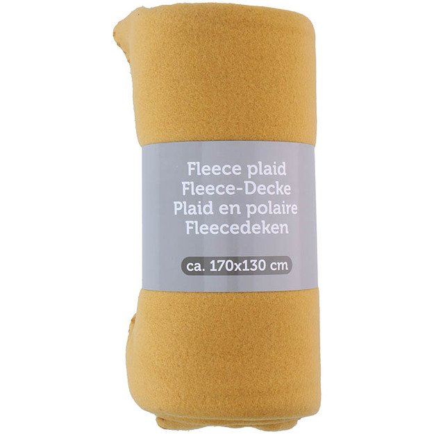 Fleece antklodė 170x130 (oranžinė) 12