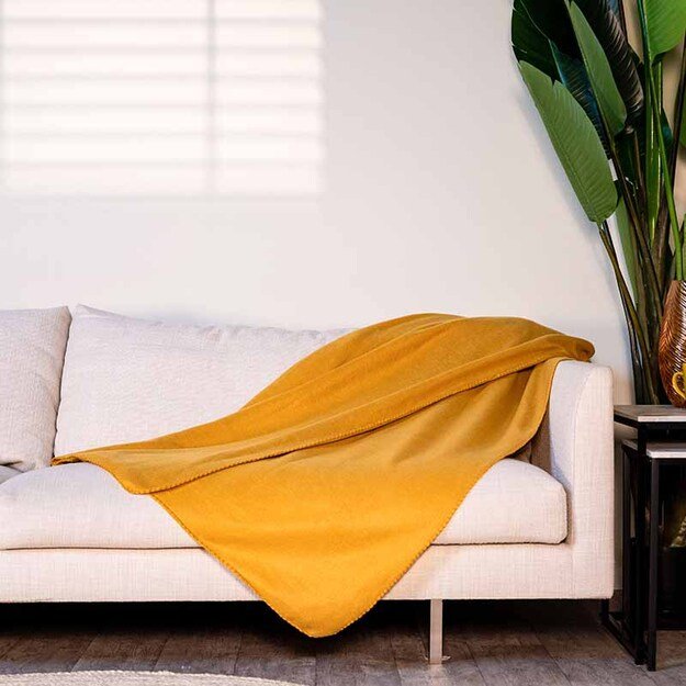 Fleece antklodė 170x130 (oranžinė) 17