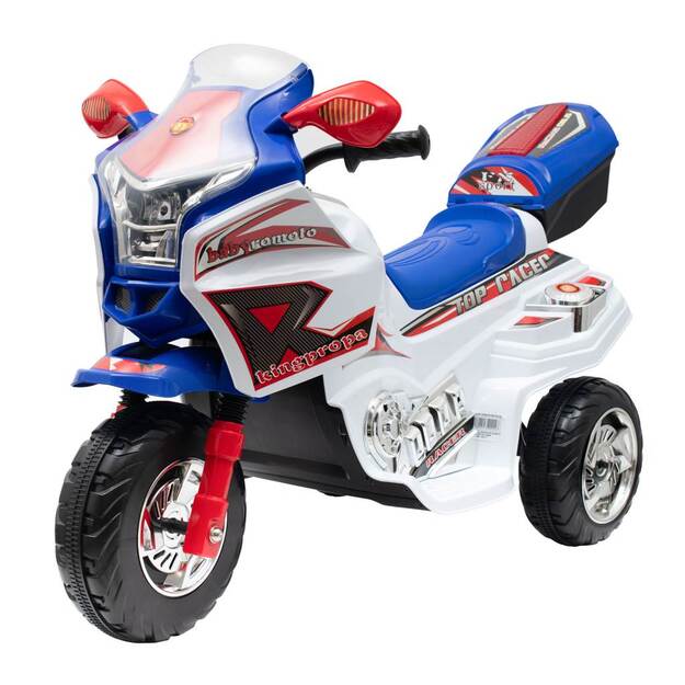 Baby Mix RACER elektrinis motociklas baltas