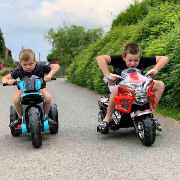 Baby Mix RACER elektrinis motociklas baltas