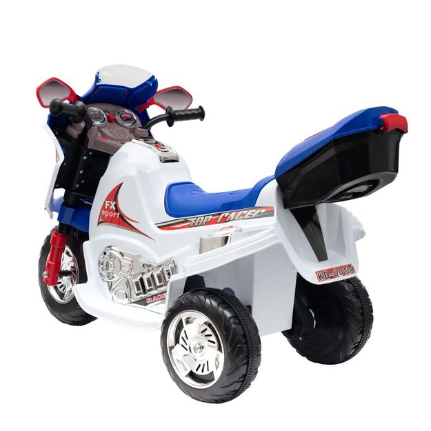 Baby Mix RACER elektrinis motociklas baltas