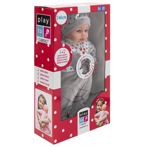 Čekiškai kalbanti ir dainuojanti lėlė kūdikis PlayTo Lola 46 cm 2