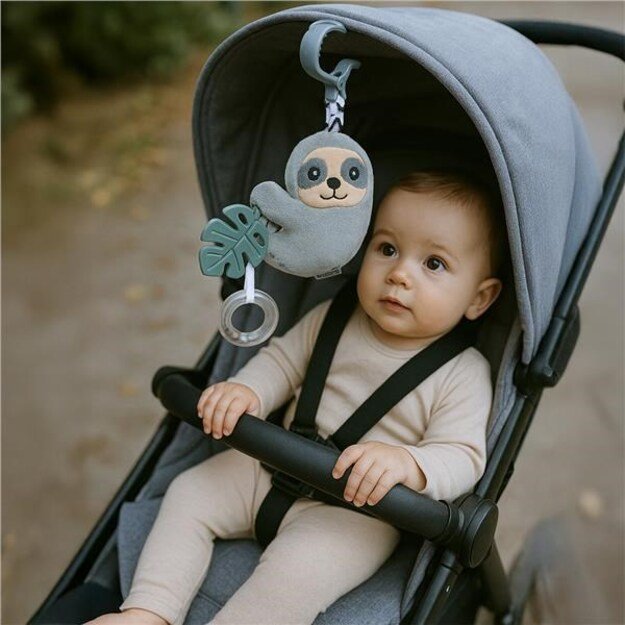 Mokomasis pliušinis žaislas su muzikine dėžute ir klipu New Baby Sloth