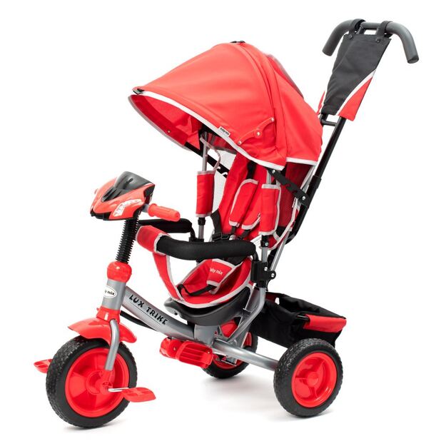 Baby Mix Lux Trike raudonas triratukas su LED lemputėmis