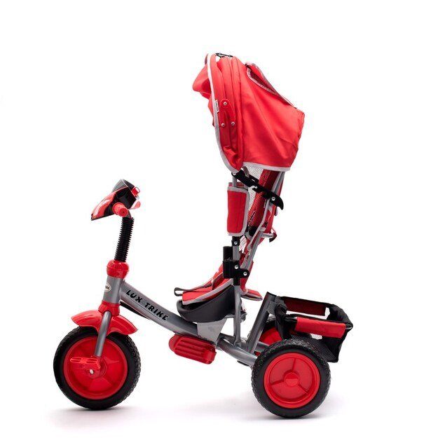 Baby Mix Lux Trike raudonas triratukas su LED lemputėmis