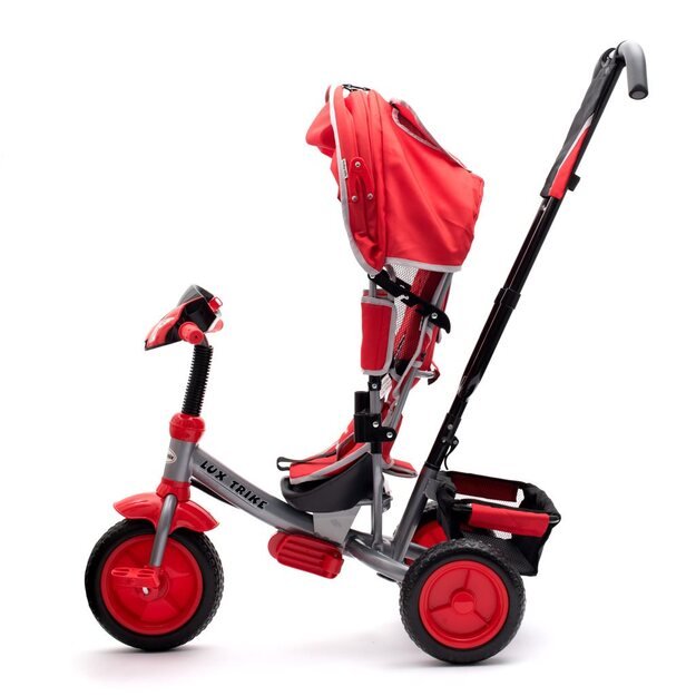 Baby Mix Lux Trike raudonas triratukas su LED lemputėmis