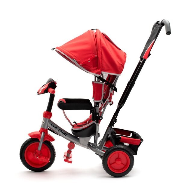 Baby Mix Lux Trike raudonas triratukas su LED lemputėmis