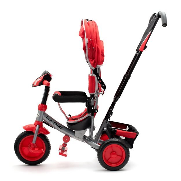 Baby Mix Lux Trike raudonas triratukas su LED lemputėmis