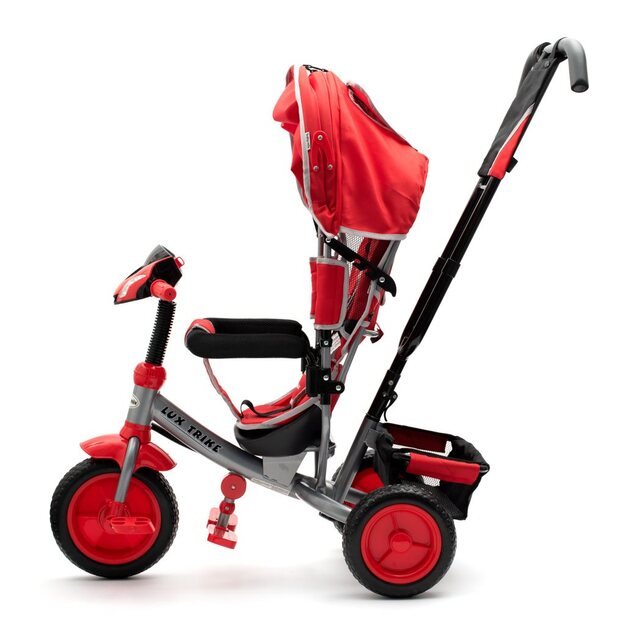 Baby Mix Lux Trike raudonas triratukas su LED lemputėmis