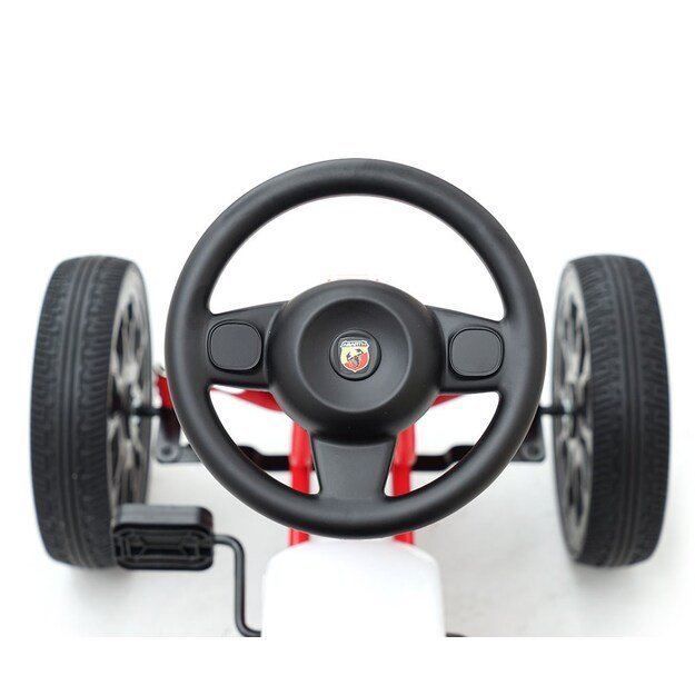 Vaikiškas kartingas Milly Mally Abarth baltas