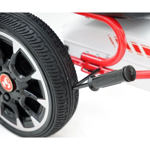 Vaikiškas kartingas Milly Mally Abarth baltas