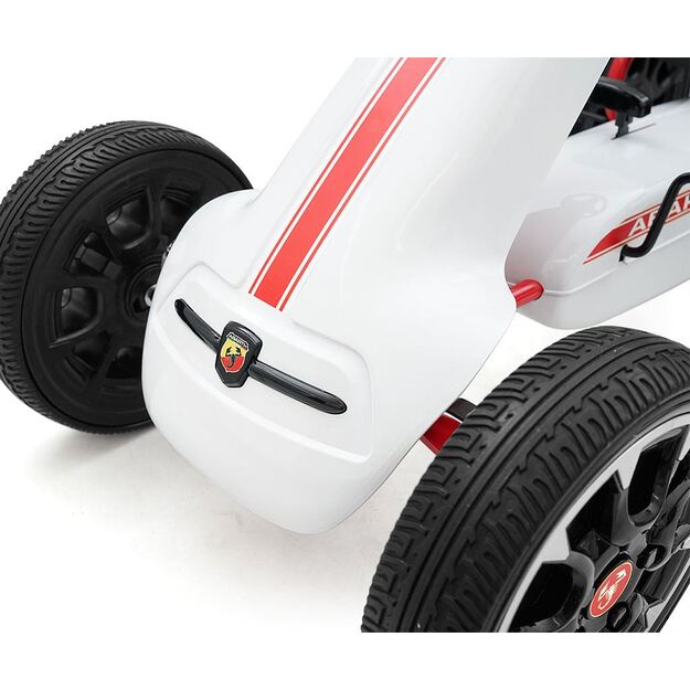Vaikiškas kartingas Milly Mally Abarth baltas