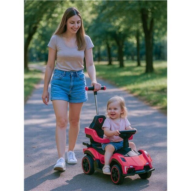 Baby Mix Speed kūdikių dviratis su kreipiančiąja juosta raudona