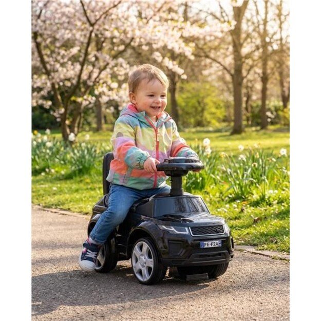 Baby Mix Prime SUV važiuojamas žaislas iš juodos odos