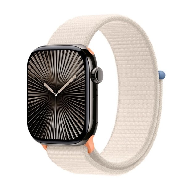 Crong Nylon – sportinė apyrankė, skirta Apple Watch 38/40/41/42 mm (Starlight) 21