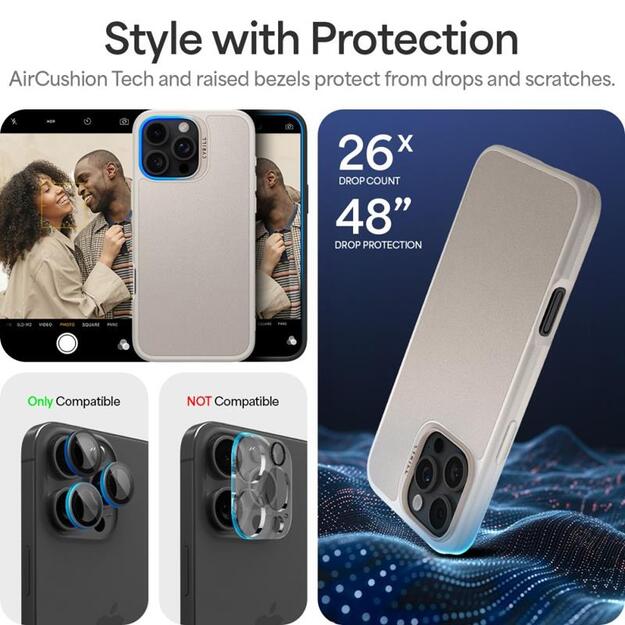 Spigen Cyrill Kajuk Mag MagSafe – dėklas, skirtas iPhone 16 Pro Max (kreminis) 25