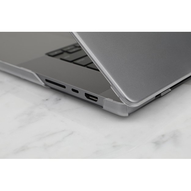„Moshi iGlaze“ – „Hardshell“ dėklas, skirtas „MacBook Air 13.6 M3“ (2024 m.) / M2 (2022 m.) („Stealth Black“)