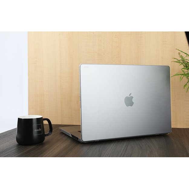 „Moshi iGlaze“ – „Hardshell“ dėklas, skirtas „MacBook Air 13.6 M3“ (2024 m.) / M2 (2022 m.) („Stealth Black“)