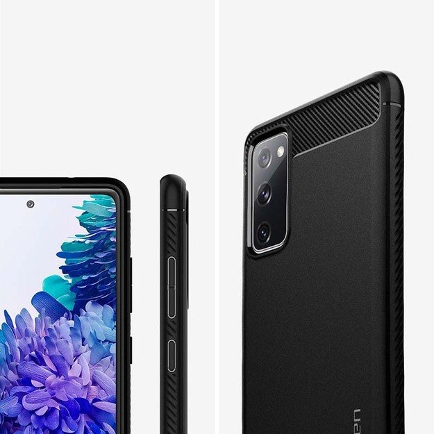 „Spigen Rugged Armor“ – dėklas, skirtas Samsung Galaxy S20 FE (juodas) 22