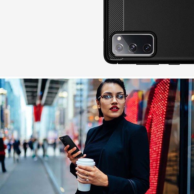 „Spigen Rugged Armor“ – dėklas, skirtas Samsung Galaxy S20 FE (juodas) 12