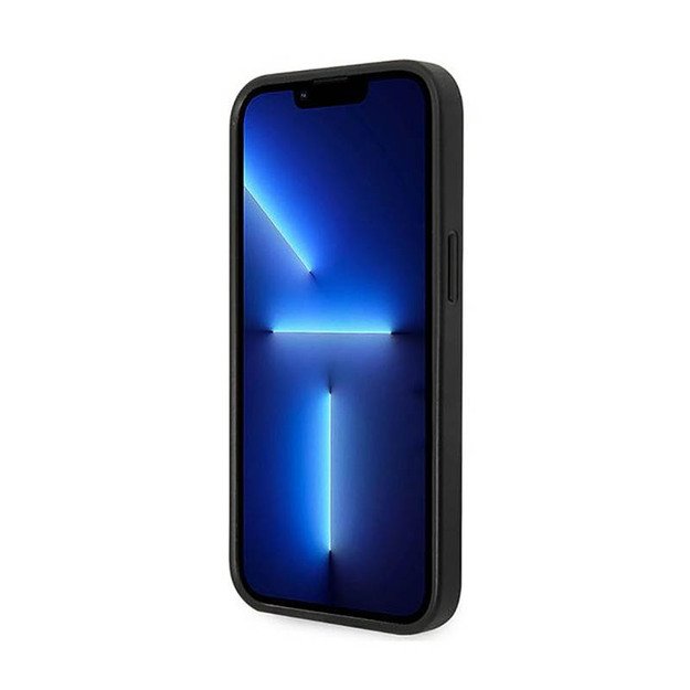 Karl Lagerfeld Glitter Plaque Logo – dėklas, skirtas iPhone 14 Plus (juodas)