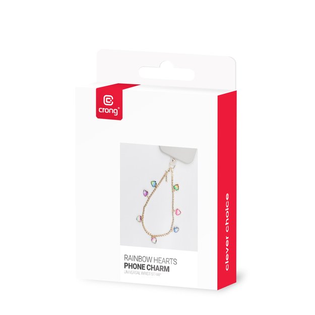 „Crong Phone Charm“ – telefono dirželis („Rainbow Hearts“) 8