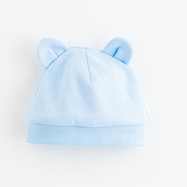 Naujas Baby Kids Baby Cotton Cap Blue, dydis 62 (3-6m), 62 (3-6m)