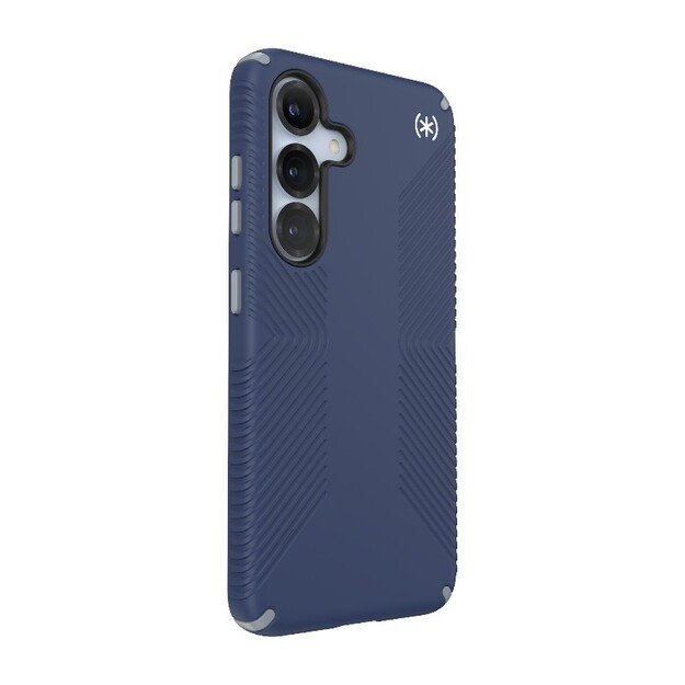 Speck Presidio2 rankenos magnetas – dėklas, skirtas Samsung Galaxy S25 / 24 MagSafe (pakrantės mėlyna / dulkių pilka / balta) 26