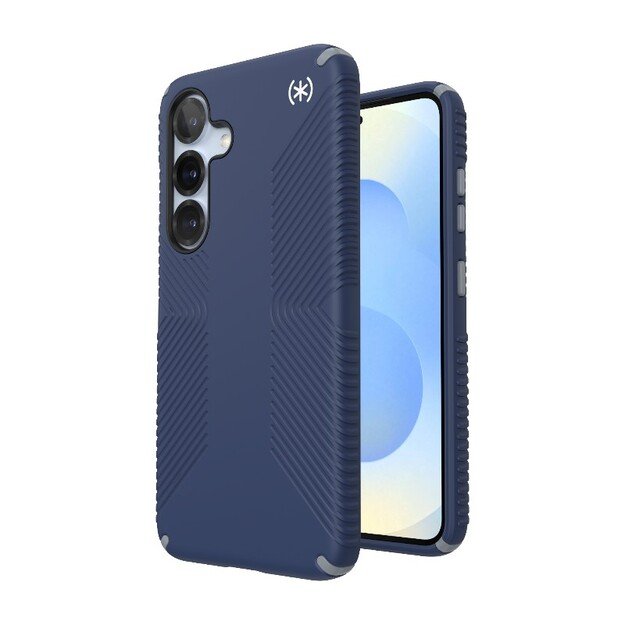 Speck Presidio2 rankenos magnetas – dėklas, skirtas Samsung Galaxy S25 / 24 MagSafe (pakrantės mėlyna / dulkių pilka / balta) 27