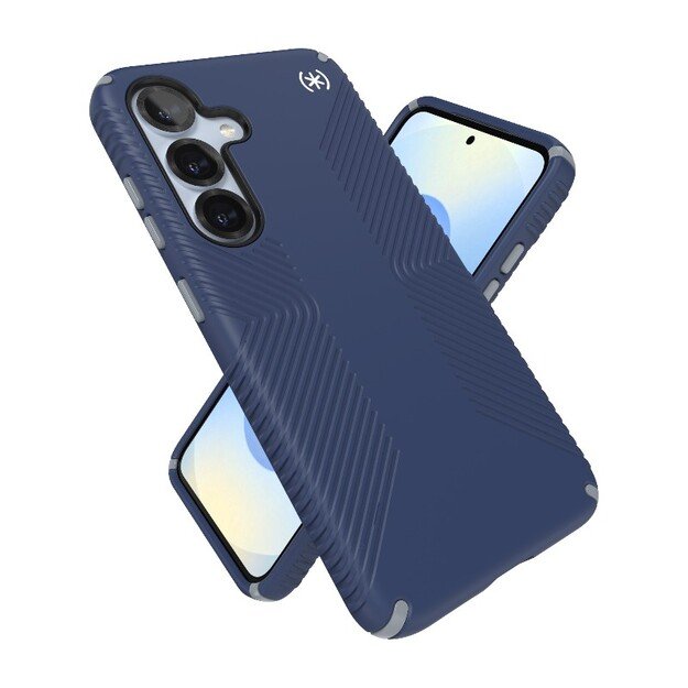 Speck Presidio2 rankenos magnetas – dėklas, skirtas Samsung Galaxy S25 / 24 MagSafe (pakrantės mėlyna / dulkių pilka / balta) 22