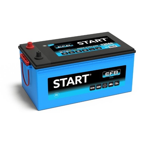 Start EFB 185Ah 1100A 12V akumuliatorius 513x223x223  