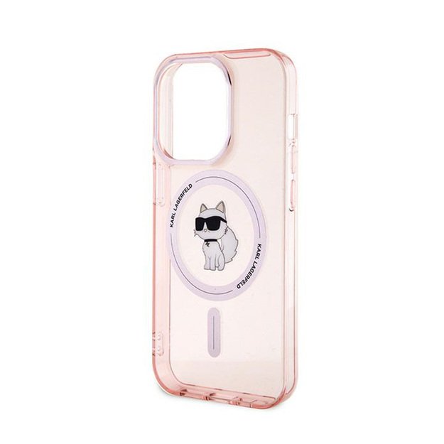 Karl Lagerfeld IML Choupette MagSafe – dėklas, skirtas iPhone 14 Pro Max (rožinis) 6