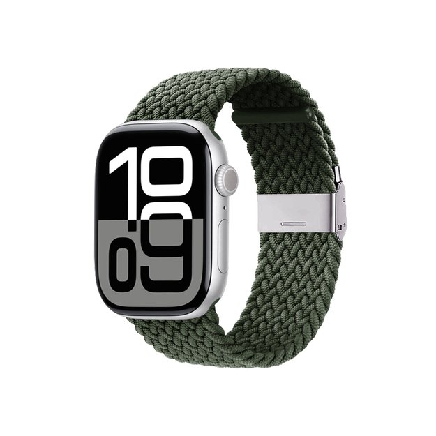Crong Wave Band – pintas dirželis Apple Watch 44/45/46/49 mm (žalias) 1