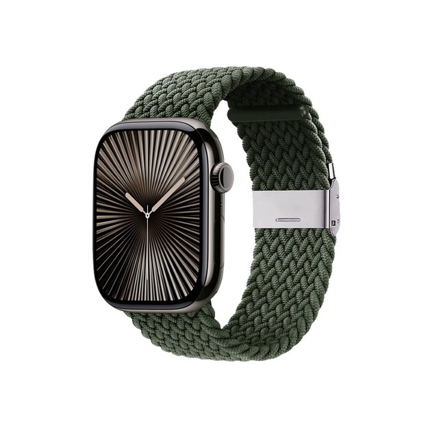 Crong Wave Band – pintas dirželis Apple Watch 44/45/46/49 mm (žalias) 7