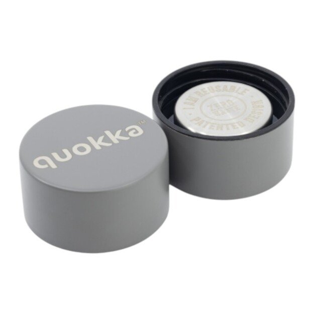 Quokka Solid – nerūdijančio plieno termo butelis 630 ml (pilkas) 4