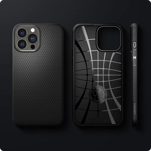 Spigen Liquid Air – dėklas, skirtas iPhone 13 Pro (juodas)
