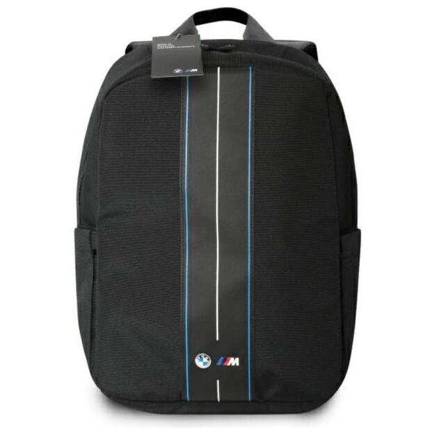 BMW Nylon Blue Stripe – nešiojamojo kompiuterio kuprinė 16 (juoda)