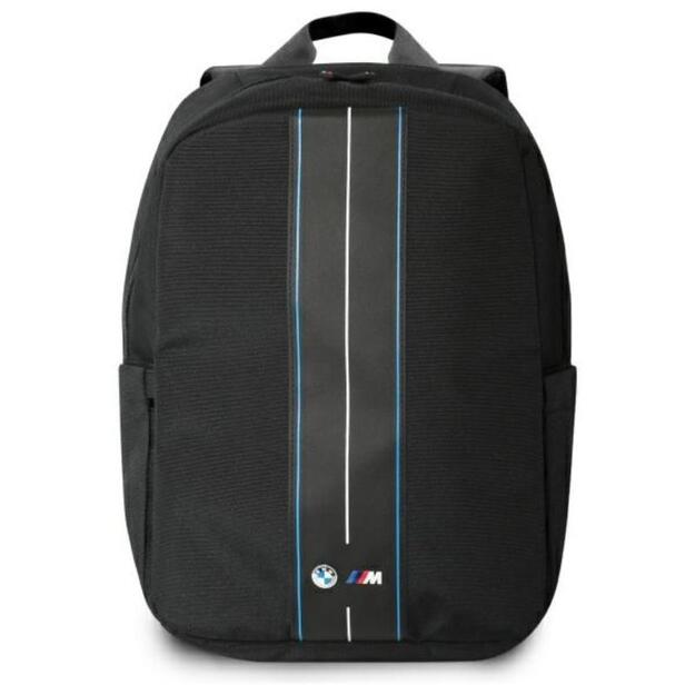 BMW Nylon Blue Stripe – nešiojamojo kompiuterio kuprinė 16 (juoda)