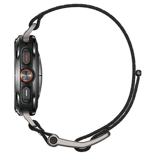 „Spigen DuraPro Flex“ – dirželis, skirtas „Samsung Galaxy Watch Ultra 47 mm“ (juodas)