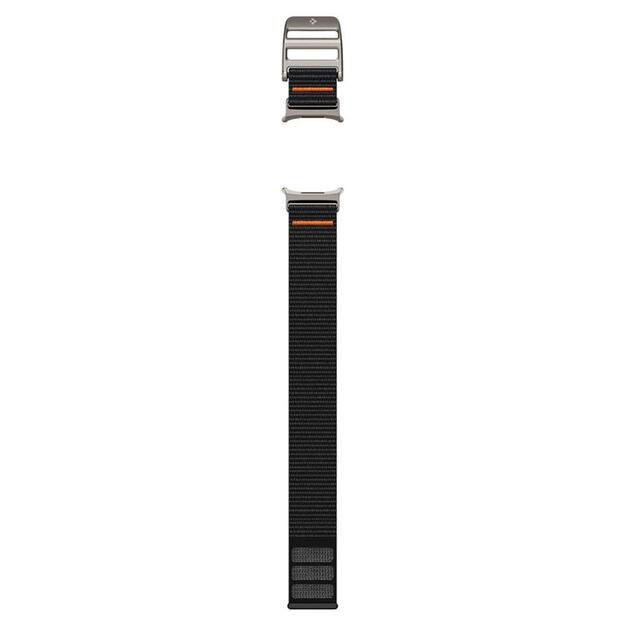 „Spigen DuraPro Flex“ – dirželis, skirtas „Samsung Galaxy Watch Ultra 47 mm“ (juodas)