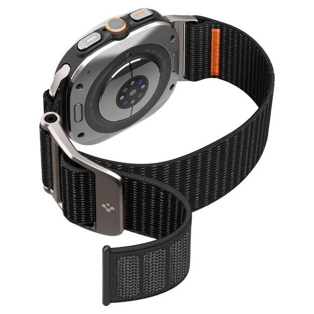 „Spigen DuraPro Flex“ – dirželis, skirtas „Samsung Galaxy Watch Ultra 47 mm“ (juodas)
