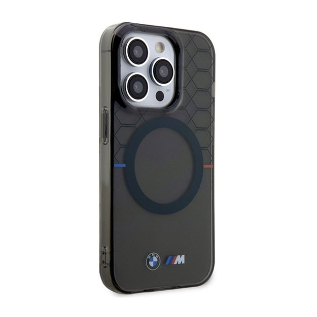 BMW rašto „MagSafe“ dėklas, skirtas „iPhone 14 Pro“ (pilkas)
