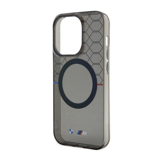 BMW rašto „MagSafe“ dėklas, skirtas „iPhone 14 Pro“ (pilkas)